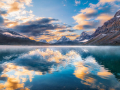 Sunrise Reflections On Bow Lake