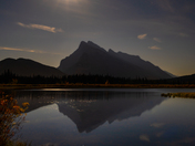 Moonrise over Mount Randle