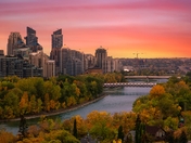 Fall Sunrise Over Calgary