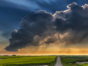 Country Road God Rays