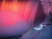Niagara falls after the snow storm