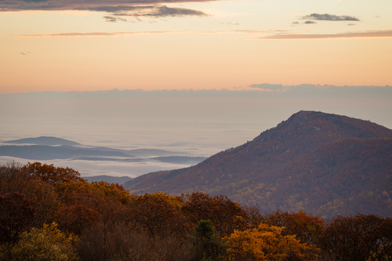 Sunrise in Shenandoah National Park