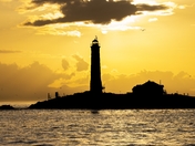 Race Rocks at Sunset