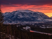Sunrise Glow Over Canmore