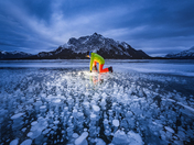 Blue Hour At Ice Bubble Lake