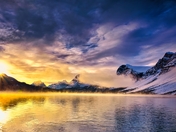 Dawn at Bow Lake