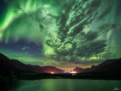 Aurora over Gap Lake