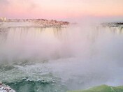 Sub-zero sunset over the Canadian Horseshoe Falls