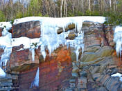 Scenic ice falls 