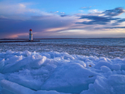 Lighthouse ice