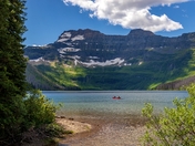 Canoe On Cameron Lake