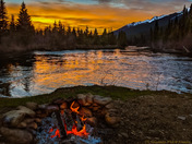 Campfire Sunset