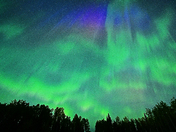 Aurora Borealis near Fox Creek, Alberts