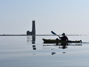 Kayaking to the Mohawk Island Lighthouse.