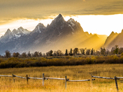  Sun Glow at Grand Teton NP