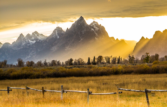  Sun Glow at Grand Teton NP