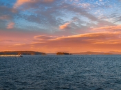 Sunset Sky Over The Pacific Ocean