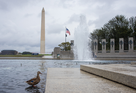 Washington Monument and World War 2 Memorial 