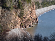 Bay of Fundy shoreline