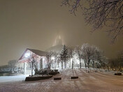 Foggy Night at the Forks