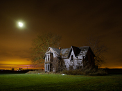 Abandoned House Drone Lighting