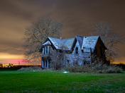 Abandoned House Drone Lighting