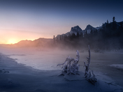 A cold and misty morning