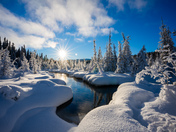Winter touches McIntyre Creek