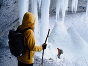 Under the ice pillars