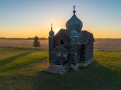 Abandoned Church Sunrise: Scrip Saskatchewan
