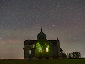 Abandoned Church at Night: Scrip, Saskatchewan