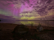 Rocks, Beach, Bay, and Pastels from Space