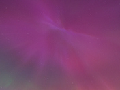 Aurora display over a farm north of London, Ontario