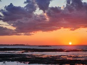 Sunset over the St Lawrence River