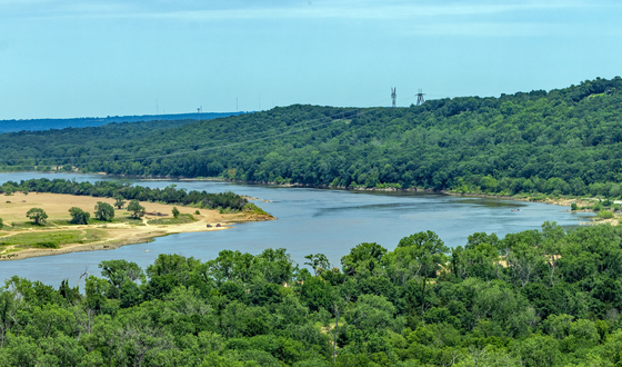 Keystone Dam Overlook, Keystone Lake, Oklahoma