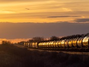 Heading west into the sunset