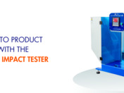 What are the key features and applications of an Izod impact testing machine?