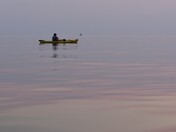When there is no difference between water and the sky.