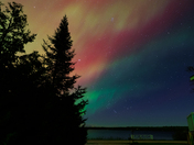 Orion Rises Amid Auroral Colours