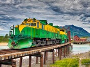White Pass and Yukon Railway leaving Carcross