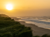 Sunset over north beach on Sable Island