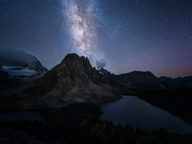 Shooting Star Flew Towards The Milky Way