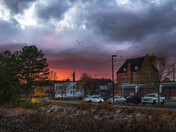 Orange sunset above St. Stephen