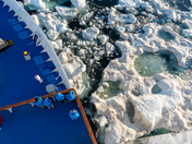 Pushing ice in Hudson Strait