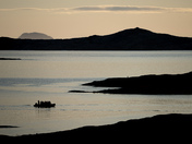 Zodiacs approaching Hebron, Labradror