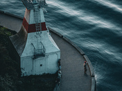 Fisherman by the lighthouse
