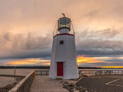 Pendlebury Lighthouse at sunset