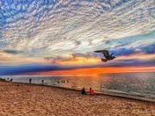 "Angelic Fight" (Grand Bend Beach, Ontario)