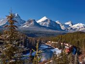Morant's Curve with EB Freight Train