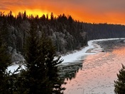 Sunset over the Nechako River